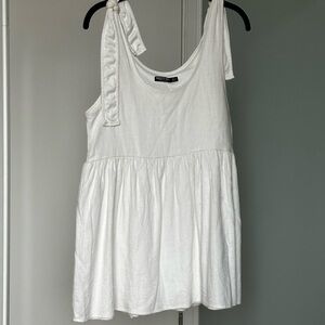 Nasty Gal White Sleeveless Dress
